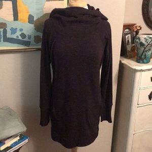 Purple Athleta Hooded Sweatshirt Tunic